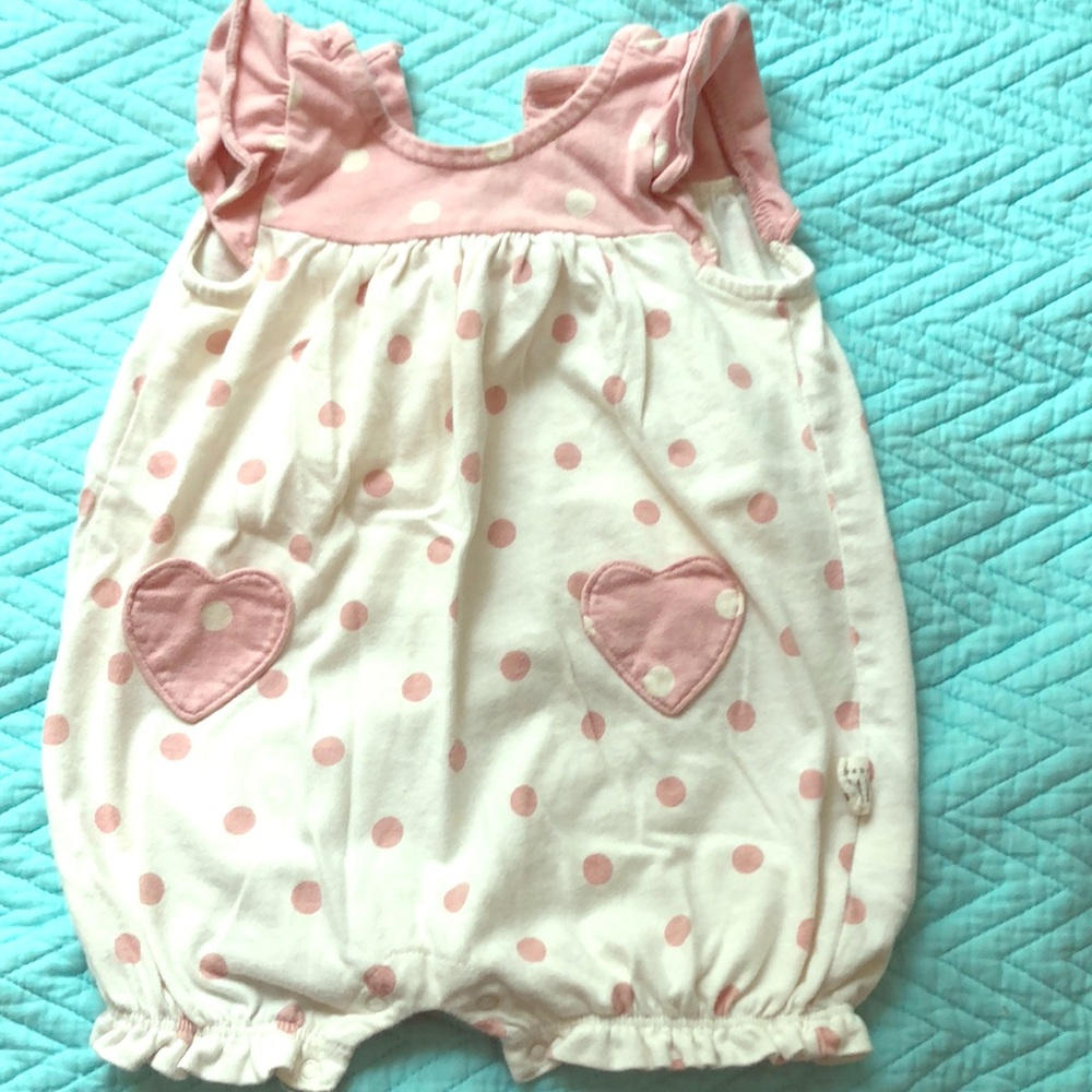 Baby polka-dot romper
